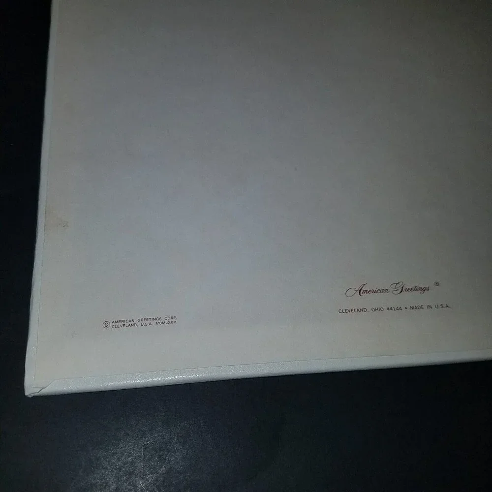VTG Baby Book Album And You Were Born American Greetings White NEVER USED